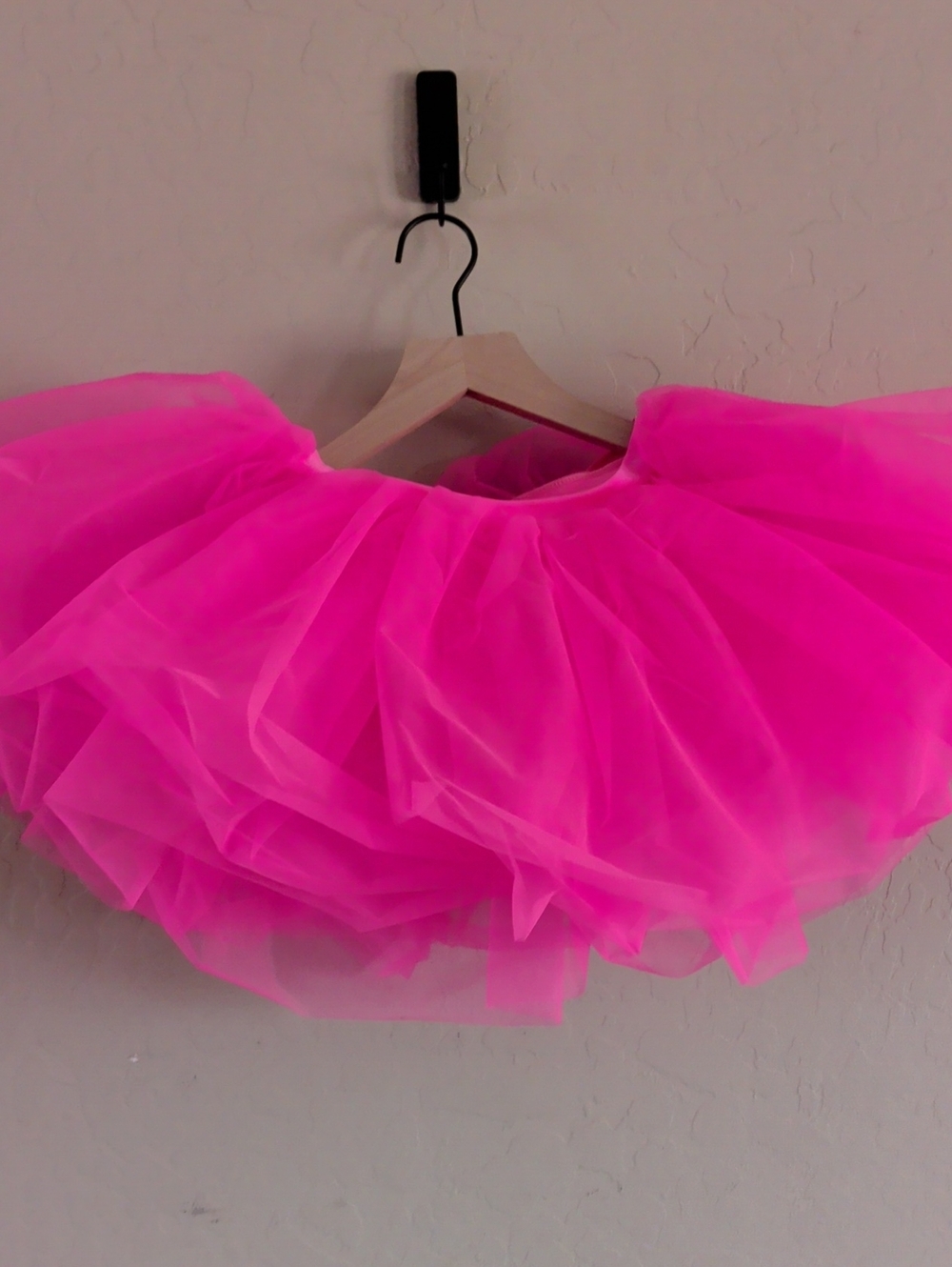 Gallery Hot Pink Layered Tulle Skater Skirt